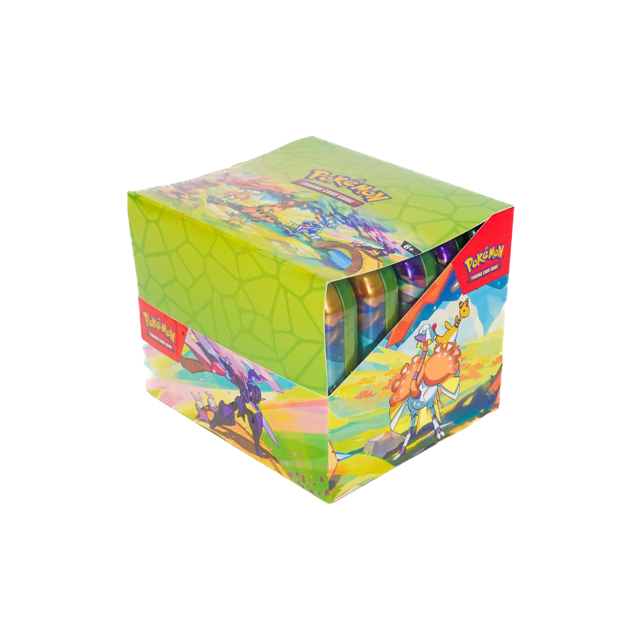 Pokemon Vibrant Paldea 10 Mini-Tin Display