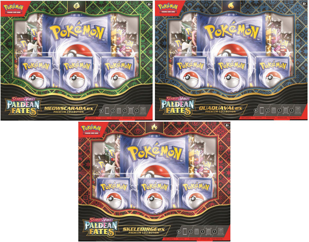 Pokemon Scarlet & Violet Paldean Fates EX Premium Collection Box - 6 Box Case